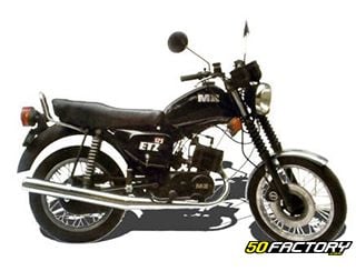 MZ  ETZ 125 de 1985 para 1990